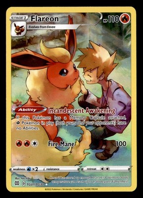 Flareon SWSH09: Brilliant Stars Trainer Gallery Ultra Rare,Holo