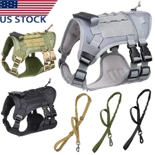 Tactical Dog Harness with Handle No pull Large Military Dog Vest US Working Dog