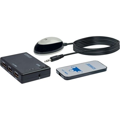3in1 Auto HDMI Switch 1 >3 Verteiler Umschalter Box Automatisch Fernbedienung