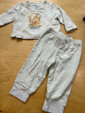 Vintage 1990s Winnie the Pooh  Tigger 2pc Outfit Set 6-9M Striped Cotton