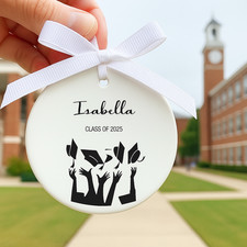 Personalized Graduation Ornament   Class of 2026   Custom Name  Quote Keepsake
