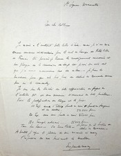 ✒ L.A.S Eugène CORNEAU peintre graveur prix Abd-el-Tif au peintre P-A BOUROUX