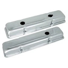 Racing Power Company R9518 Steel Valve Covers for Chevy Small Block Gen I