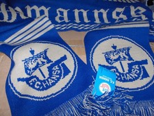 FC HANSA ROSTOCK Schal SEEMANNSKLUB MARINE-GOLD Neu,Lizenz