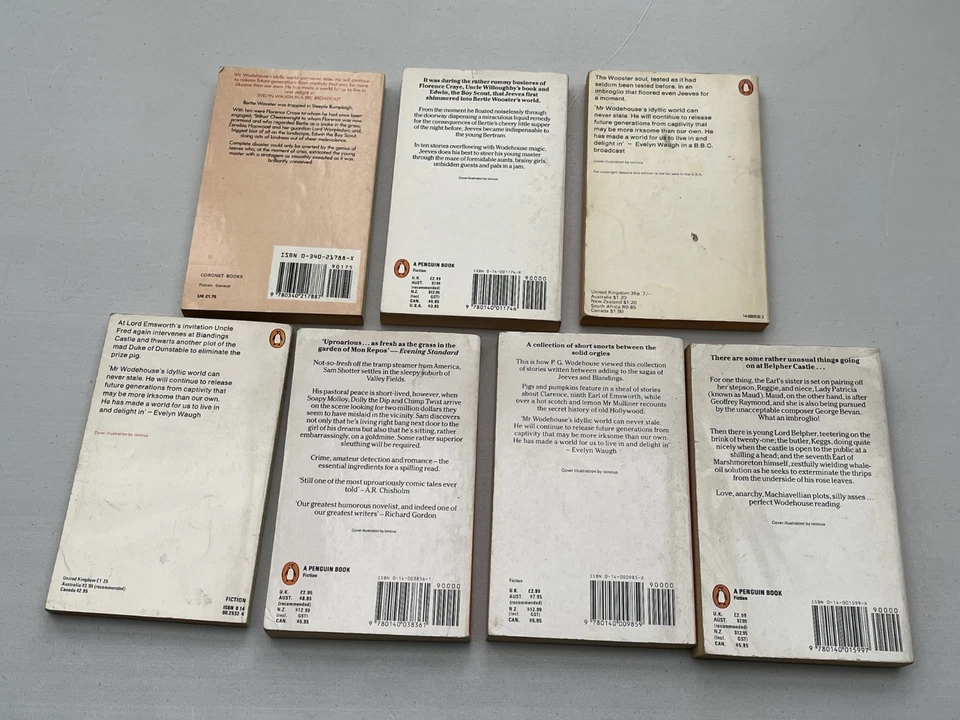 P.G. WODEHOUSE JEEVES & WOOSTER BOOKS X7 DAMSEL IN DISTRESS & SAM THE SUDDEN ETC - Image 3 of 3