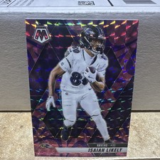 2025 Panini Mosaic - Isaiah Likely #177 Reactive Purple Mosaic Prizm Ravens 