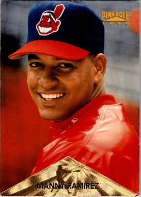 1996 Pinnacle MLB Manny Ramirez Baseball Trading Card #48 Gold Foil Indians