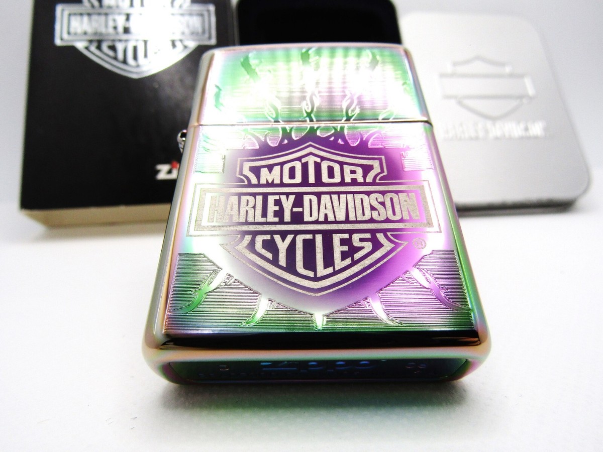 Harley Davidson Spectrum Rainbow Zippo 2008 MIB Rare | eBay