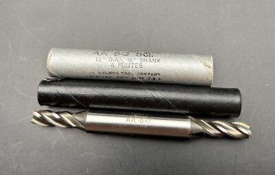 Weldon End Mill AA 8-2 Square End  1/4  3/8  Shank Milling Tool