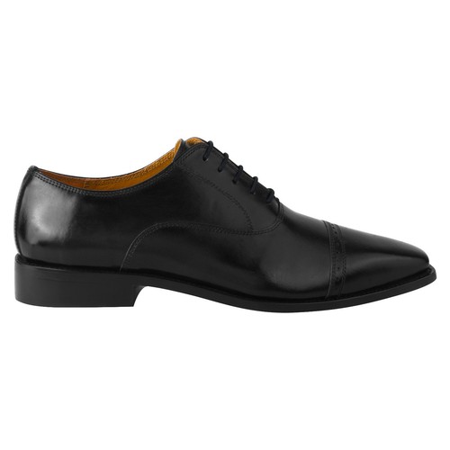 LIBERTYZENO Mens Genuine Leather Cap toe Lace up Oxford Formal Shoes for Men - Picture 23 of 26