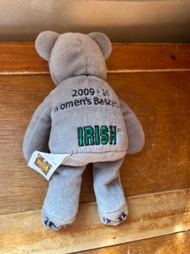 Notre Dame Fighting Irish 2009 -10 Damen Basketball grau Plüsch Teddybär Stuff - Bild 3 von 6