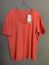 Haut Tshirt Orange En Coton Bio Canda C&A TL Neuf