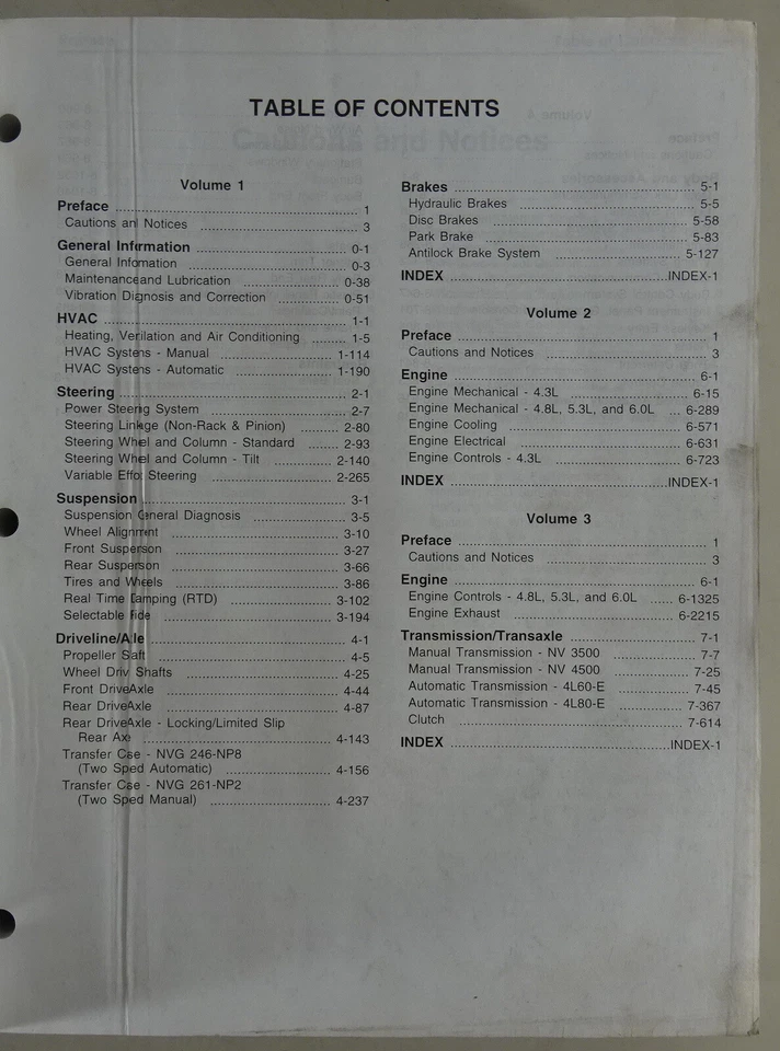 Officina Manuale Chevrolet Silverado, Suburban / GMC Sierra, Yukon Stand 03/2000 - Immagine 2 di 4