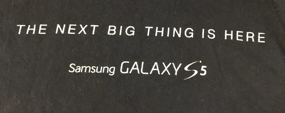 Camisa Promocional Samsung Galaxy 5 Desteñida XL Teléfono Celular Abatible Grunge Vaporwave Apple De Colección Foto 3 de 4