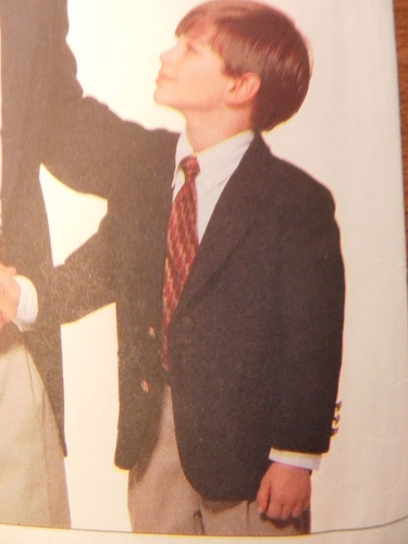 (1999) Butterick 5957 Mens Boys Fitted Lined Jacket Cut size S-XL Complete. - Picture 3 of 10