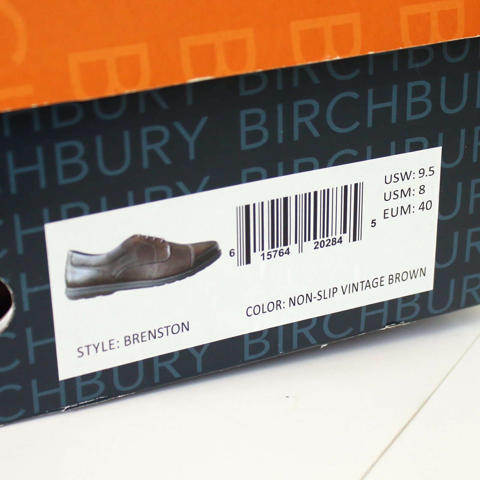 SAOLA Scarpe eleganti Birchbury Brenston a piedi nudi vintage marroni da uomo taglia 8 nuove con scatola