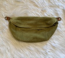 Parker Thatch Cross Your Heart Sling Bag Avocado Suede