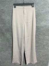 Uniqlo Dress Pants Womens XS 24-25 Stretch Elastic Waist Straight Leg Beige