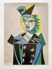 PABLO PICASSO LITHOGRAPH PRINT FRENCH MUSEUM POSTER PORTRAIT NUSCH ELUARD 1937