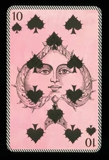 Transformation playing card Christian Lacroix 10 of Spades Q70d