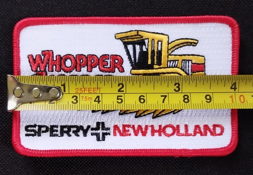 Whopper Chopper Sperry New Holland Patch Farming Advertising Patch SEW ON - Picture 2 of 6