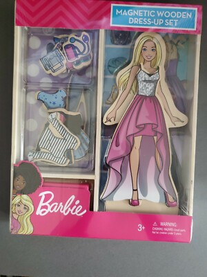 Barbie Magnetic Wooden Dress-Up Set 25 pieces Walgreen's Exclusive NEW! 
