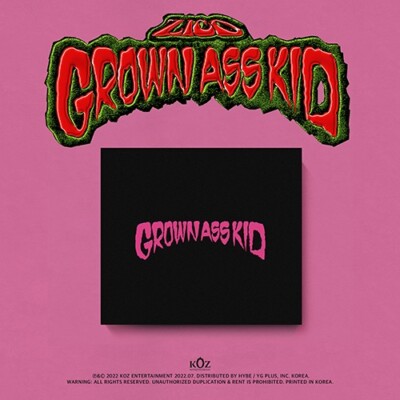 ZICO - 4th Mini Album [Grown Ass Kid] (Jewel Ver.) Photo Book Kpop Disc Sticker
