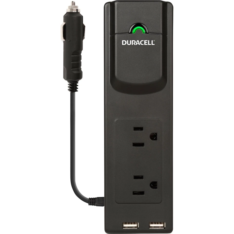 Duracell DRINVPS175 Black 175 Watt Portable Power Inverter - Image 3 of 4