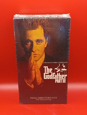 The Godfather Part III Brand New FACTORY SEALED VHS Box -Al Pacino Diane Keaton