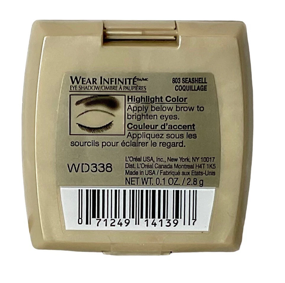 Loreal Wear Infinite Single Eyeshadow 803 “Seashell Coquillage” Matte NEW - Image 2 of 2