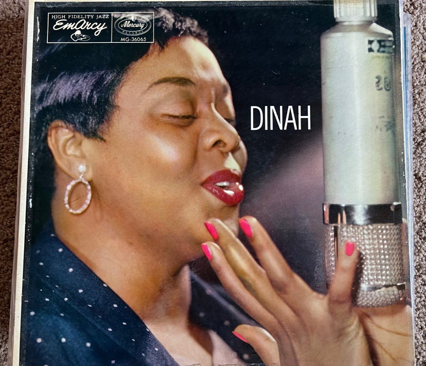 DINAH WASHINGTON - DINAH - MERCURY (EMARCY) RECORDS - 1958 PRESS - VOCALS - MONO