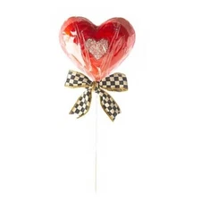Brand New Mackenzie Childs Heart Lollipop Pick – Ombre Heart