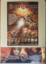 2 Posters 2002 Luca Turilli Prophet of the Last Eclipse Promo 8 x 23 & 23 x 16