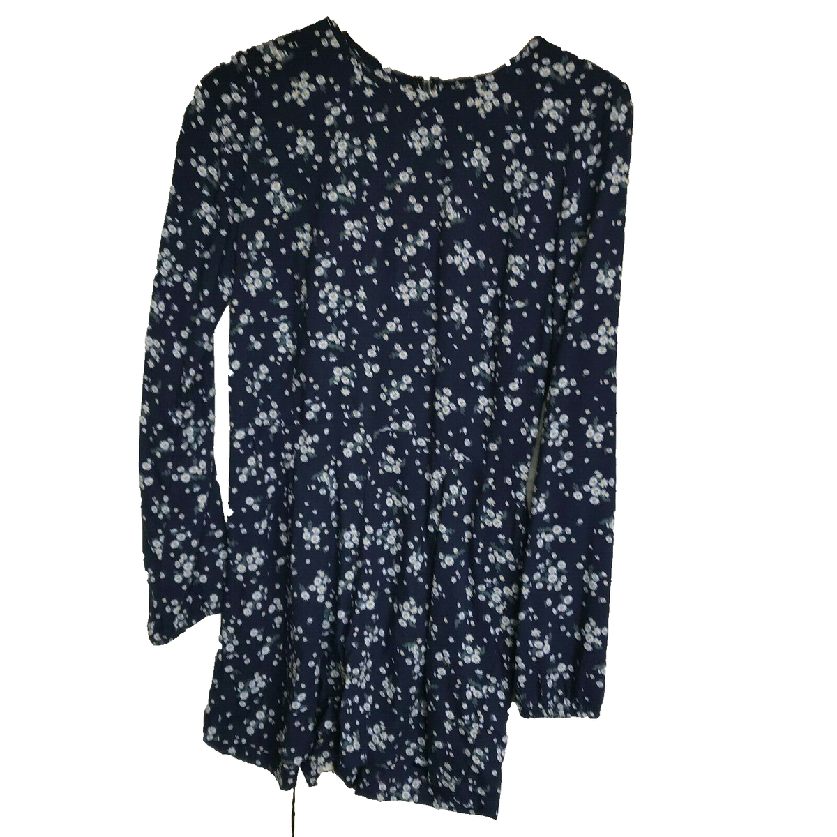 Superdry Navy Floral Jumpsuit Playsuit Size XSmall 8UK Long Sleeve