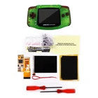 GBA 10 Levels Brightness V2 IPS Backlight LCD Mod & Shell With Clear Red Buttons