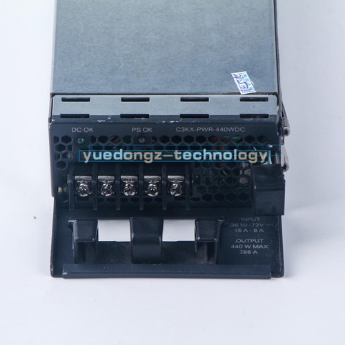 ONE Cisco C3KX-PWR-440WDC DC 440W Power Supply USED tested - Afbeelding 6 van 12