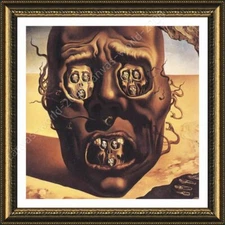 The Face Of War Skull by Salvador Dali | Framed canvas | Wall art paint giclee