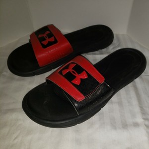 under armour slides red