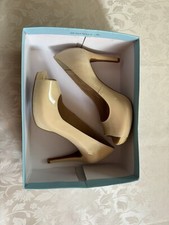 Antonio Melani ERIKA New Nude Patent Leather Pumps Heels New Size 8 1/2