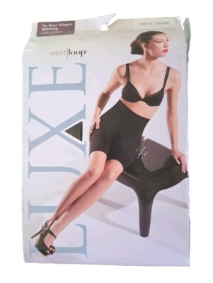 LUXE No Hose Shaper High Waist Mid Thigh Shorts Slimming Comfortable Black XL