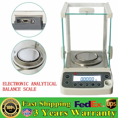 120 x 0.0001g 0.1mg Digital Electronic Analytical Balance Precision Lab Scale