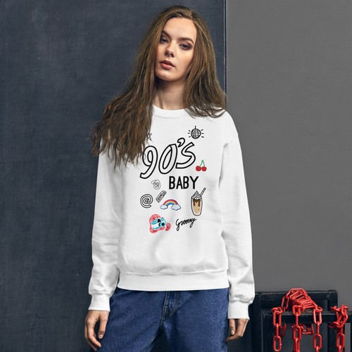 Sweater Oversized Sweatshirt 90s Kid | eBay