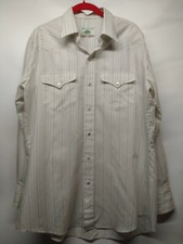 Mesquite Men's Dress Shirt Size 16.5 34 Striped Made In Usa 050