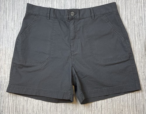 Eddie Bauer Hiker Damen Shorts Rip Stop Stretch Outdoor eckige Tasche grau 10