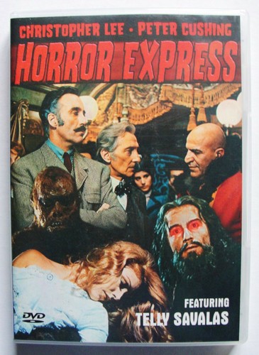 HORROR EXPRESS DVD Christopher Lee, Pete Cushing, Telly Savalas ~ 2002 Like New - Imagen 1 de 3