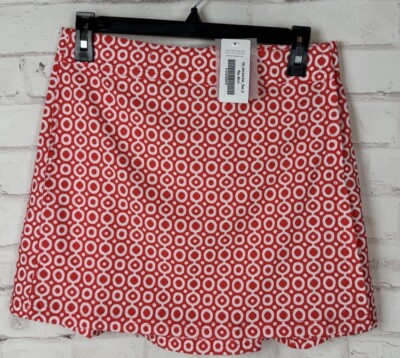RipSkirt Hawaii Skirt Womens Small Red Dot Mini Stretch Adjustable Waist NWT!!!