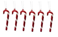 6 X Baumschmuck Zuckerstange Je Ca. 11 Cm Christbaumschmuck AnhäNger Weihnachten