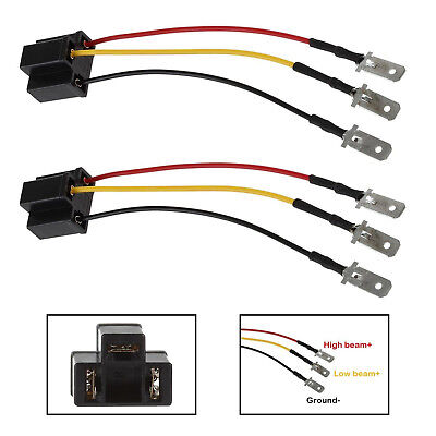 Audak 2Pcs H4 9003 HB2 Heavy Duty Ceramic Wiring Harness Sockets Male & Female Connector For Headlights or Fog Lights youbo 