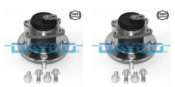 Dayco 2X Radnabe Radlagersatz Hinten FüR Smart Forfour Mitsubishi Colt VI 454-image