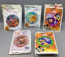 Vintage Disney Helium Balloons Lot Of 18 , Worn Outer Packaging